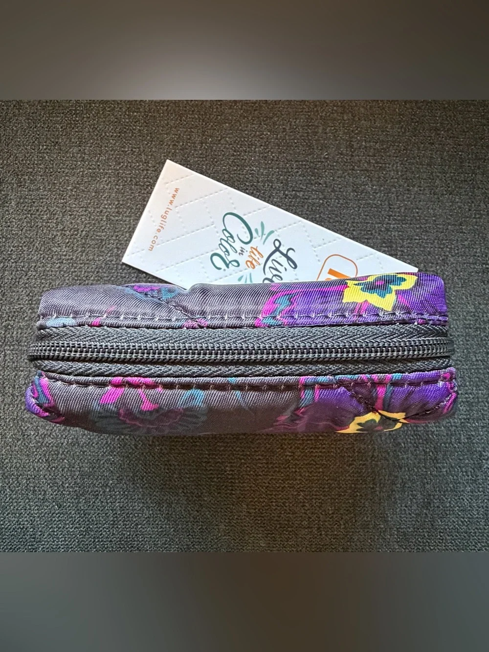 Lug Choo Choo Mini Pill Box Pouch Bag Organizer – Boho Floral Black
